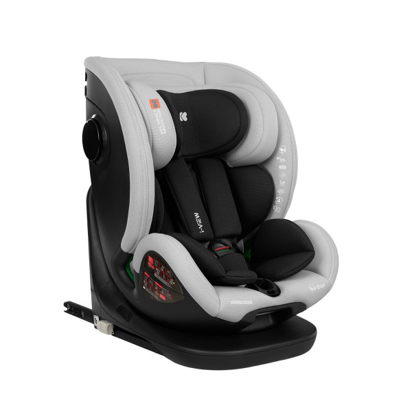 Kikka Boo Κάθισμα αυτοκινήτου 40-150 cm i-View i-SIZE Light Grey 31002100034