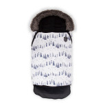 Kikka Boo Ποδόσακος Footmuff Shiny Nylon Snow Forest Λευκό 31108040053