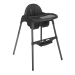 Kikka Boo Καρεκλα Φαγητού 2in1 Jammy Black 31004010177