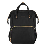 Kikka Boo Τσάντα Αλλαξιέρα Siena Black & Gold 31108020020