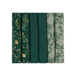 Kikka Boo Πανάκια από μουσελίνα 30x30 cm  6 τμχ Secret Garden Green 31103010105
