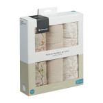 Kikka Boo Πάνες αγκαλιάς από μουσελίνα 3 τμχ 100x100 cm Secret Garden Beige 31103010108