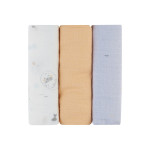 Kikka Boo Πάνες αγκαλιάς από μουσελίνα  75x75 cm 3 τμχ Seally Me 31103010099