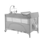 Kikka Boo Παρκοκρέβατο 2 levels Nighty Night Grey 31003010118