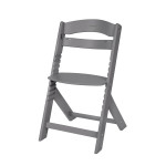 Kikka Boo Ξύλινο καρεκλάκι φαγητού Nordy Dark Grey 31004010187 Kikka Boo Ξύλινο καρεκλάκι φαγητού Nordy Dark Grey 31004010187