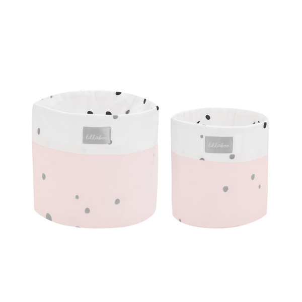 Kikka Boo Καλάθια Καλλυντικών 2 τεμ 22cm and 18cm Bear with me Pink 31108030050