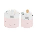 Kikka Boo Καλάθια Καλλυντικών 2 τεμ 22cm and 18cm Bear with me Pink 31108030050