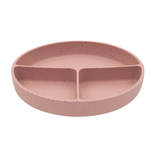 Kikka Boo Divided plate with suction base Platinum Silicone Blush 31302050034
