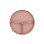 Kikka Boo Divided plate with suction base Platinum Silicone Blush 31302050034