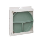 Kikka Boo Divided plate with suction base Platinum Silicone Sage 31302050032