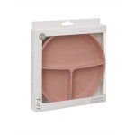 Kikka Boo Divided plate with suction base Platinum Silicone Blush 31302050034