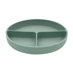 Kikka Boo Divided plate with suction base Platinum Silicone Sage 31302050032