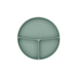 Kikka Boo Divided plate with suction base Platinum Silicone Sage 31302050032