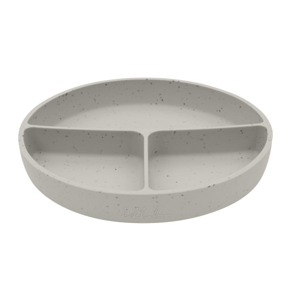 Kikka Boo Divided plate with suction base Platinum Silicone Sand 31302050033