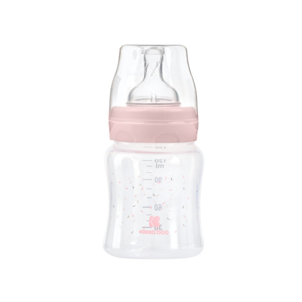 Kikka Boo Μπιμπερό PP 120ml Hippo Dreams Pink 31302020127