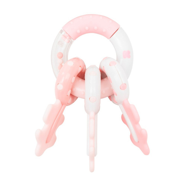 Kikka Boo Κουδουνίστρα μπρελόκ Rattle Key ring 3M+ Pink 31303020060