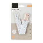 Kikka Boo Κλιπ Πιπίλας  with ribbon Savanna Pink  31303010054