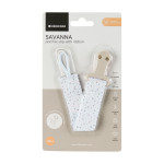 Kikka Boo Κλιπ Πιπίλας with ribbon Savanna Beige 31303010058