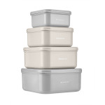 Kikka Boo Φαγητοδοχείο 4pcs Kitty Cat Grey 31302040171