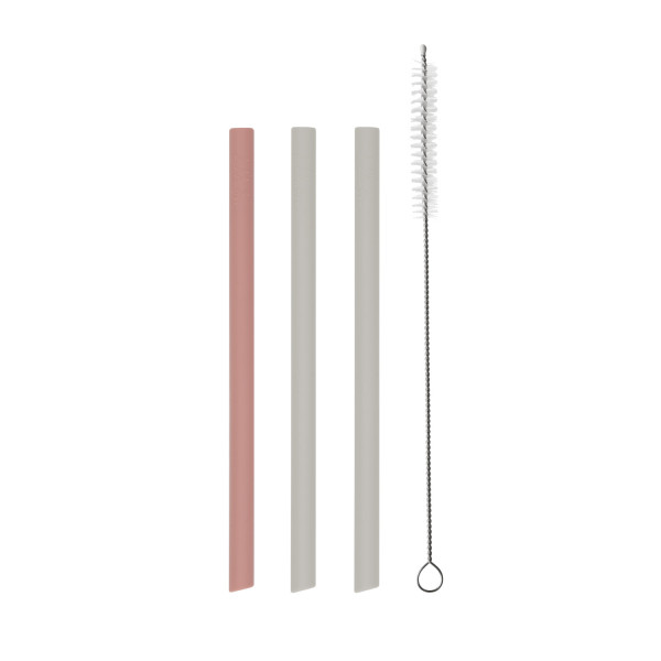 Straw set 3 pcs Platinum Silicone Blush kalamakia 31302050004