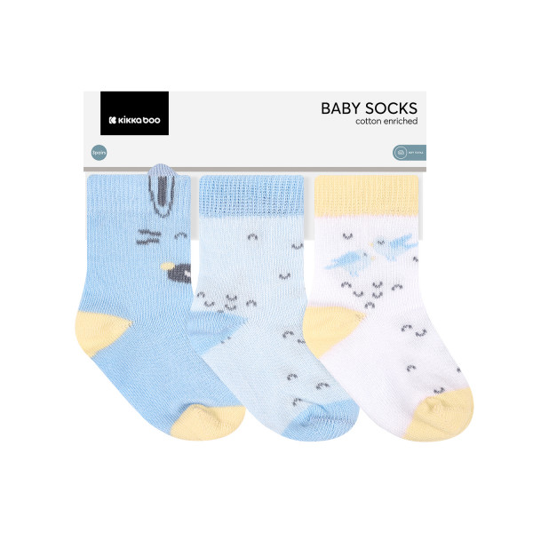 Kikka Boo Βρεφικές κάλτσες με 3D αυτάκια Stripy Friends 2-3 ετών 31110010223