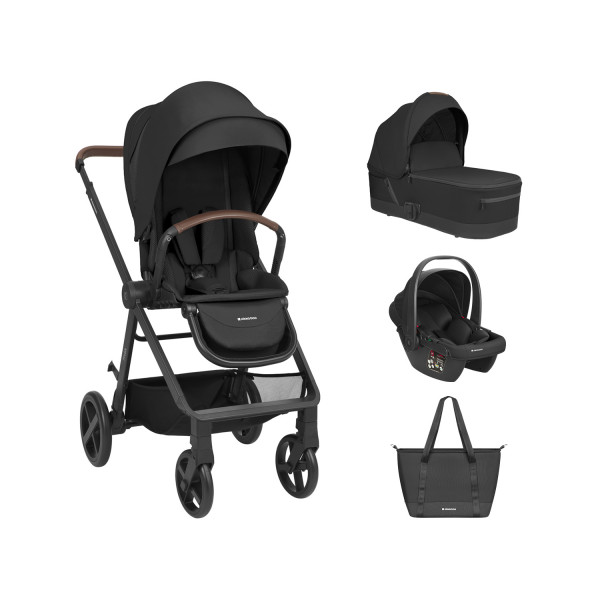 Kikka Boo Πολυκαρότσι  3in1 with carrycot Mia Black 31001010263