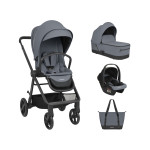 Kikka Boo Καρότσι 3 σε 1 Mia Grey 31001010264 Kikka Boo Καρότσι 3 σε 1 Mia Grey 31001010264