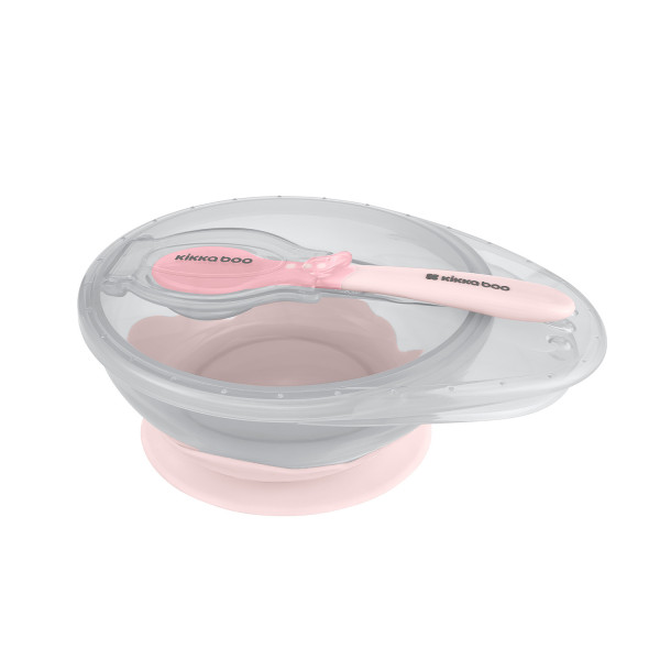Kikka Boo Μπωλ με Κουτάλι Pink 31302040096