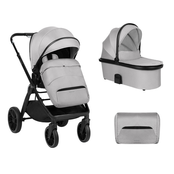 Kikka Boo Καρότσι 2 σε 1 Tiffany Light Grey 2024 31001020152