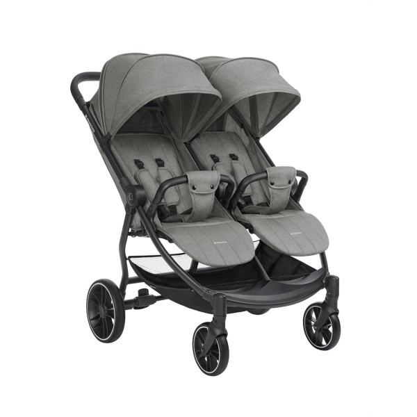 Kikka Boo Καρότσι Διδύμων Happy 2 Light Grey 2024 31001040016