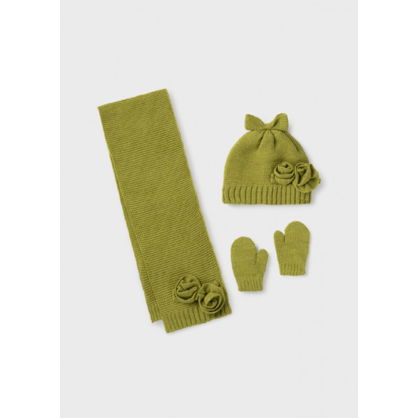 Mayoral Σετ σκουφος κασκολ λαδι 11-10105-015 10105