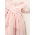 Mayoral Φορεμα γκιπουρ τουλι ροζ απαλο 23-01950-073 1950