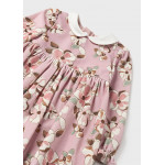 Mayoral Φορεμα βελουδινο σταμπωτό ροζ 13-02973-036 2973