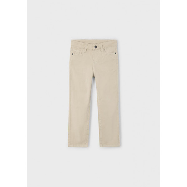 Mayoral Παντελονι καπαρτινε slim fit μπεζ 25-00509-058 509