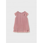 Mayoral Φορεμα τουλι πλισε ροζ 25-01907-016 1907