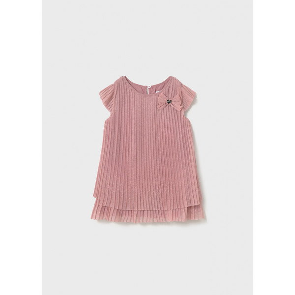 Mayoral Φορεμα τουλι πλισε ροζ 25-01907-016 1907