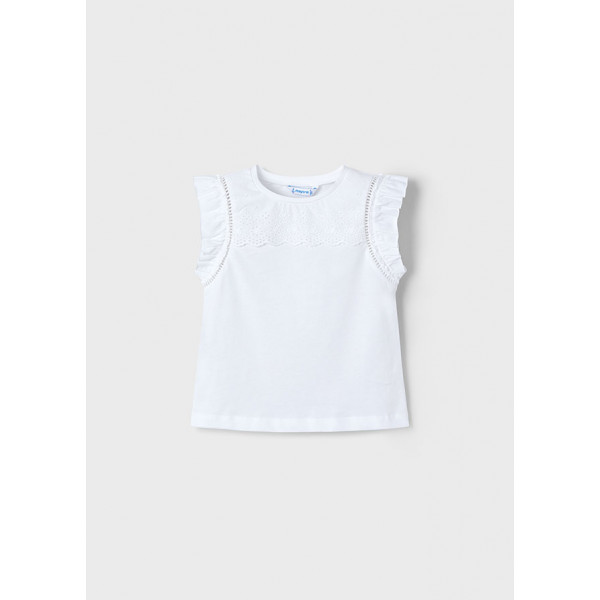 Mayoral Μπλουζα τιραντες συνδυασμενη λευκο 25-03020-094 3020