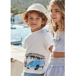 Mayoral Μπλουζα κοντομανικη  surf λευκο 25-03047-095 3047
