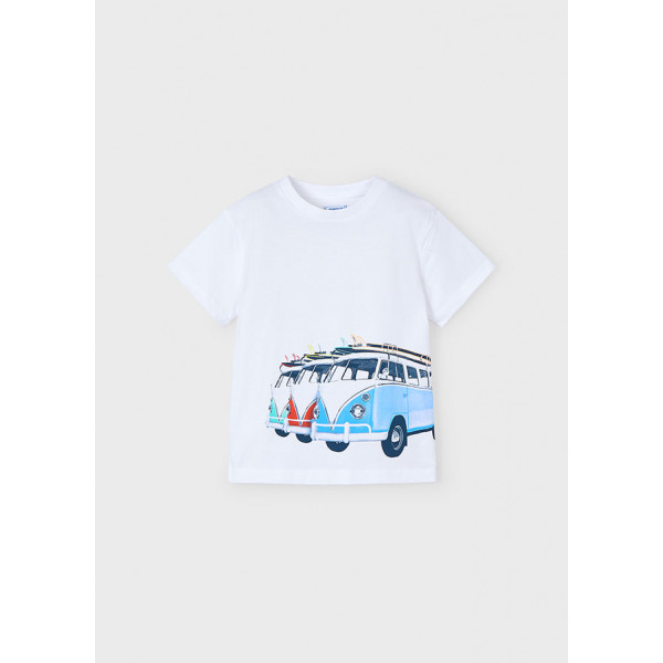 Mayoral Μπλουζα κοντομανικη  surf λευκο 25-03047-095 3047