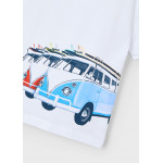 Mayoral Μπλουζα κοντομανικη  surf λευκο 25-03047-095 3047