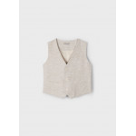 Mayoral Γιλεκο λινο suiting μπεζ σκορο 25-03369-016 3369