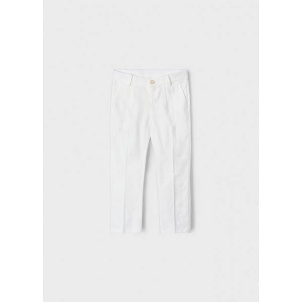 Mayoral Παντελονι λινο suiting κρεμ 25-03563-052 3563