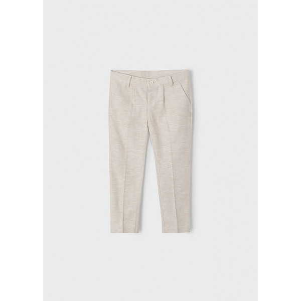 Mayoral Παντελονι λινο suiting μπεζ σκορο 25-03563-053 3563