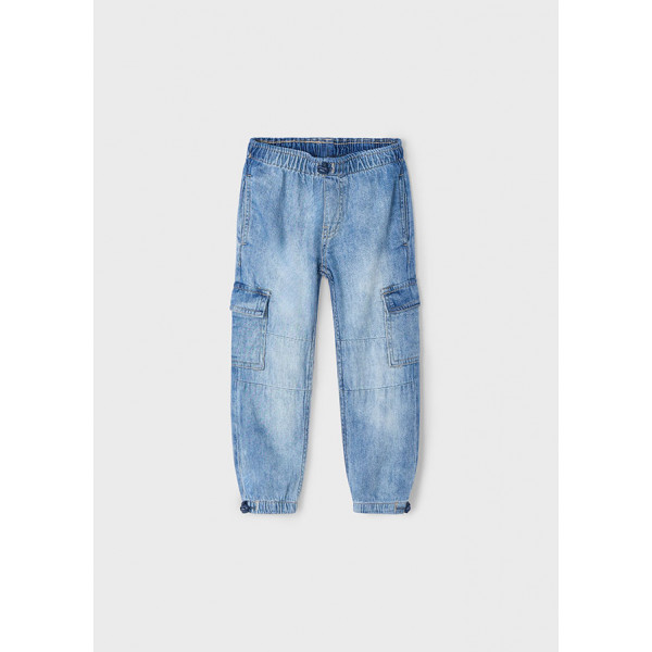 Mayoral Παντελονι denim cargo parachu τζιν 25-03573-023 3573