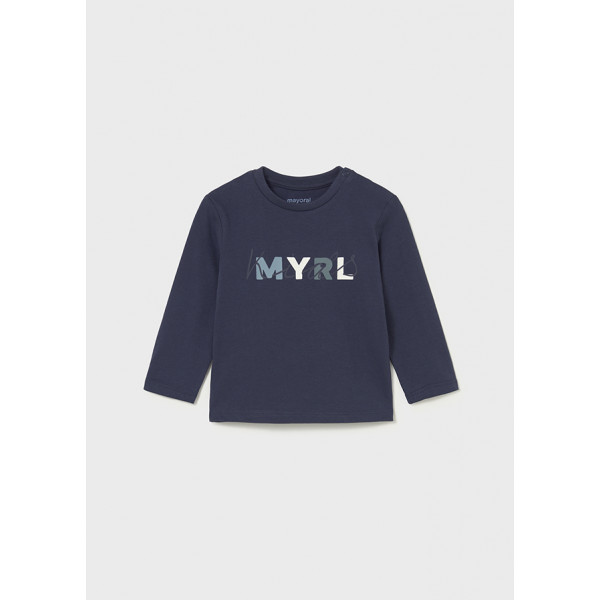 Mayoral Μπλουζα μακρυμανικη basic μπλε 15-00108-034 108