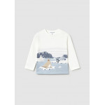 Mayoral Μπλουζα μακρυμ γαλαζιο 15-02068-036 2068