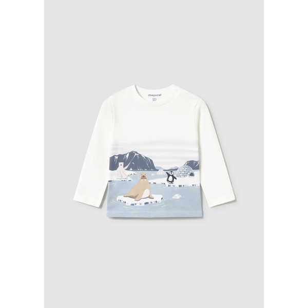 Mayoral Μπλουζα μακρυμ γαλαζιο 15-02068-036 2068