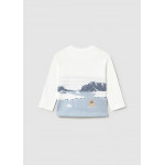 Mayoral Μπλουζα μακρυμ γαλαζιο 15-02068-036 2068