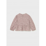 Mayoral Μπλουζα σταμπωτη μακο γκοφρε μπεζ 15-02113-045 2113