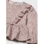 Mayoral Μπλουζα σταμπωτη μακο γκοφρε μπεζ 15-02113-045 2113